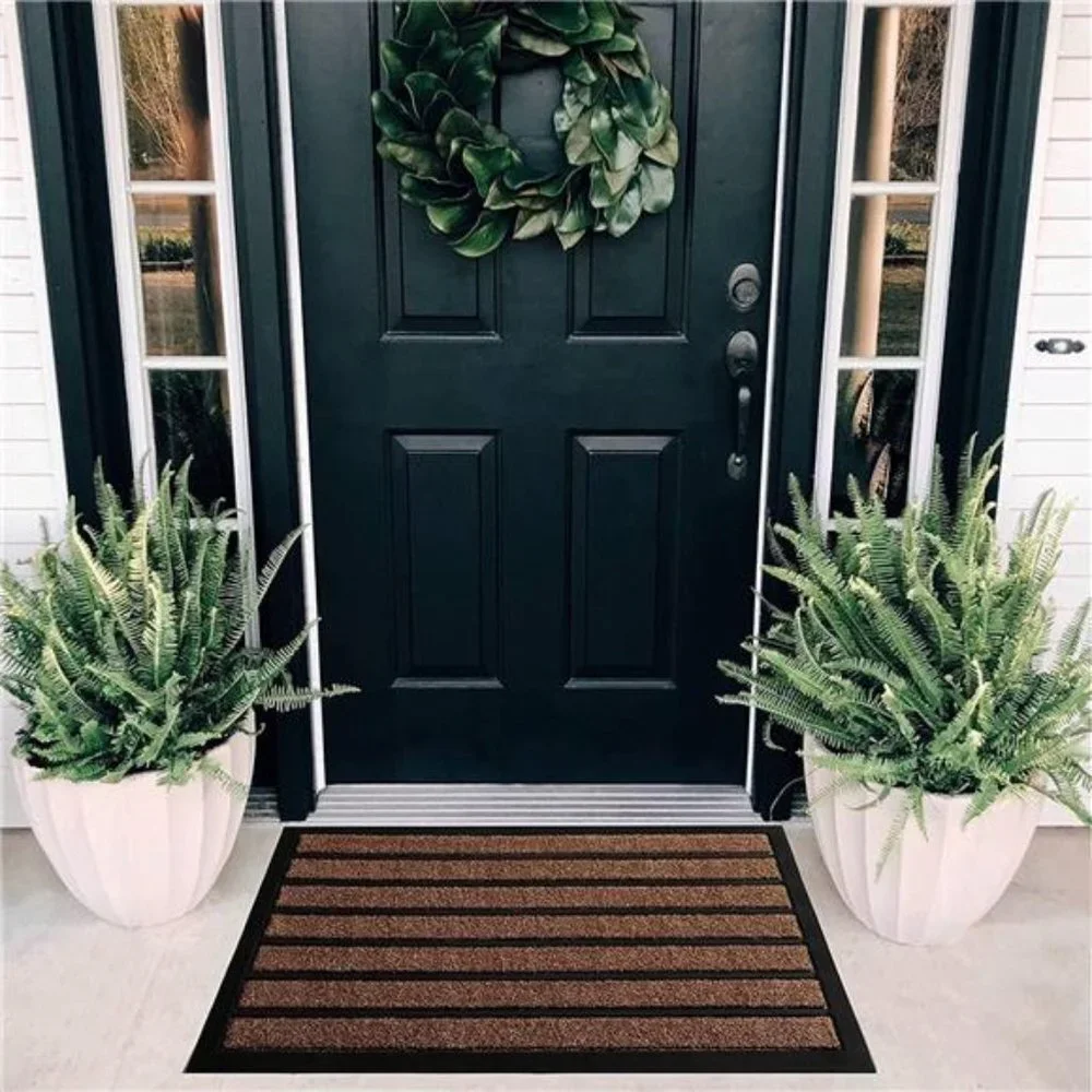 Extra Durable Door Mat - Dirt Trapping Outdoor Welcome Mats - Non-Slip Door Mats